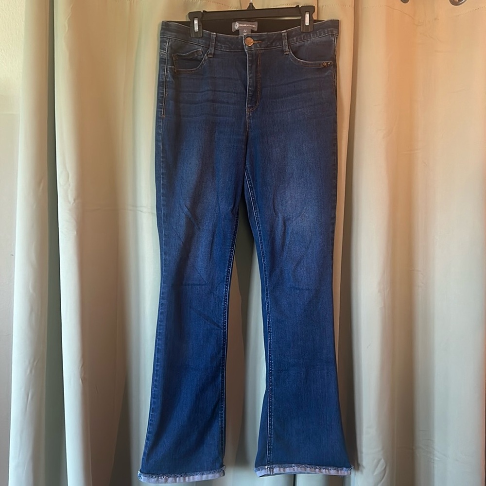 Democracy Stretchy Jeans Size 12 DarkWash Bootcut
